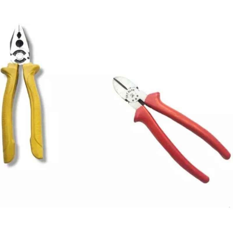 Sky Blue 2 Pcs 7.8 inch Lineman Plier Combo, SBE_PLIER_0146