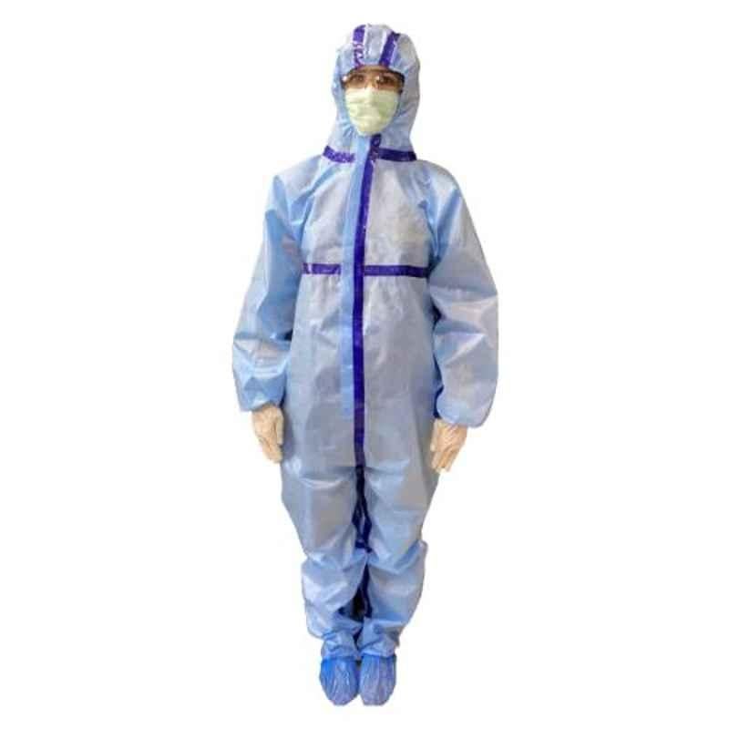 PSI PSI018 Universal 70 GSM Fabric Shield Laminated Coverall with Seam Taping (Pack of 3)
