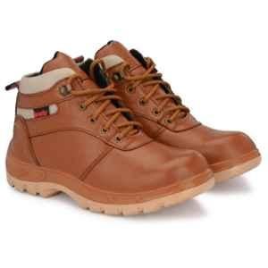 Kavacha S47 Steel Toe Brown Work Safety Shoes, Size: 10