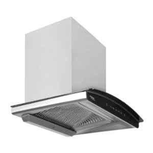 Hindware Nadia Auto Clean 60 Inox Kitchen Chimney with Motion Sensor & Touch Control, 517249, Size: 60 cm