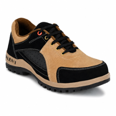 ArmaDuro AD1006 Suede Leather Steel Toe Tan Work Safety Shoes, Size: 9
