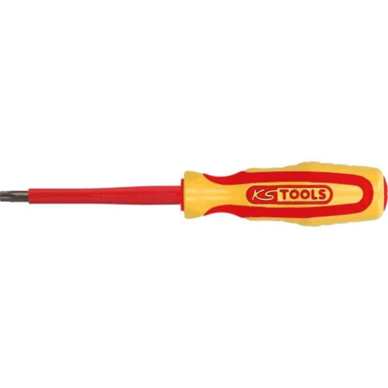 KS Tools T27 Steel Insulated Screwdriver for Internal TX Screws, 117.0555