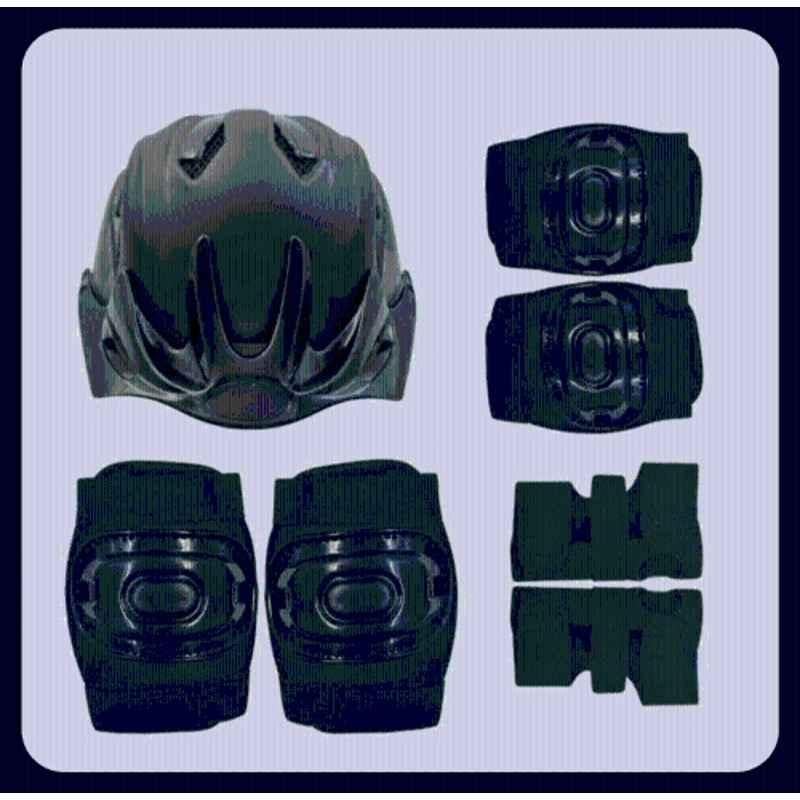 RB International Black Latest Design New Multipurpose Cycling Skating Kit-31 Skating Kit