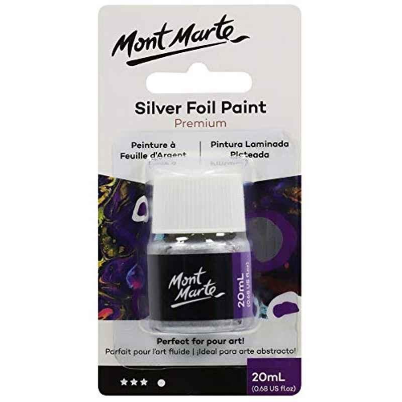 Mont Marte 20ml Premium Silver Foil Paint