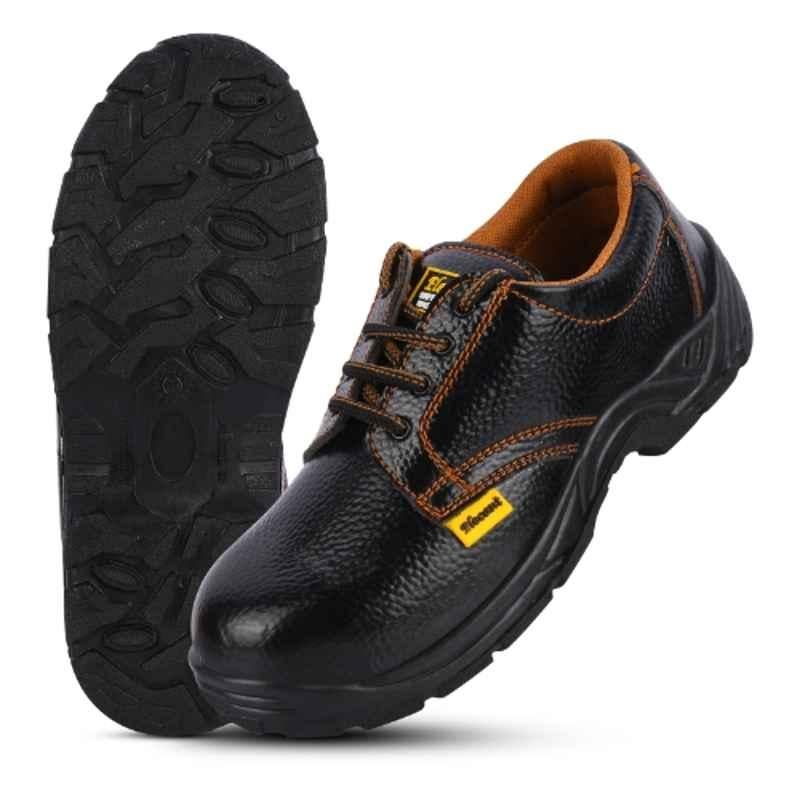 Foot Trends MG-D Rock Steel Toe Black & Tan Safety Shoes, Size: 9