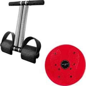 Shopeleven Stainless Steel & Plastic Double Spring Tummy Trimmer with Twister