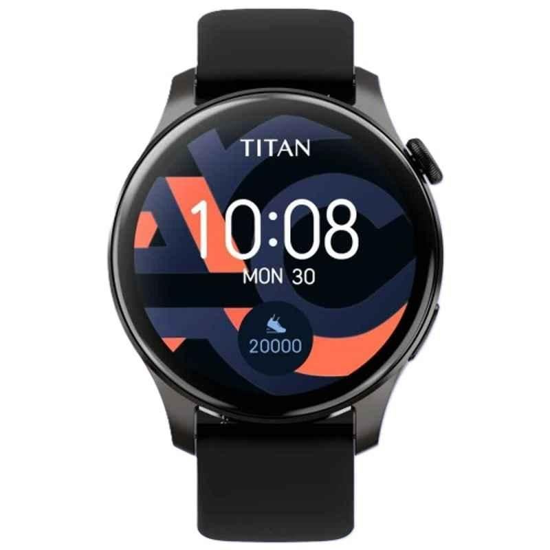 Titan Talk 1.39 inch Black Touch Screen Smart Watch