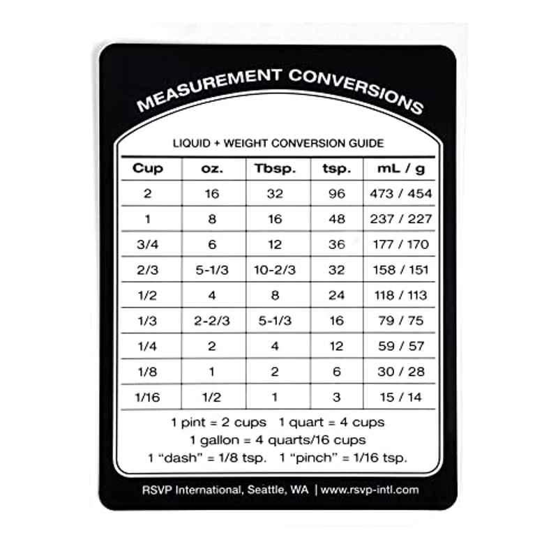 RSVP 8149 Silicone White & Black Rectangular Removable Conversion Label