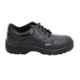 Indcare Jumbo Leather Black Steel Toe Work Safety Shoes, Size: 11