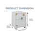 Ozone DS-750 505x530x750mm Steel White Guardian Data Safe