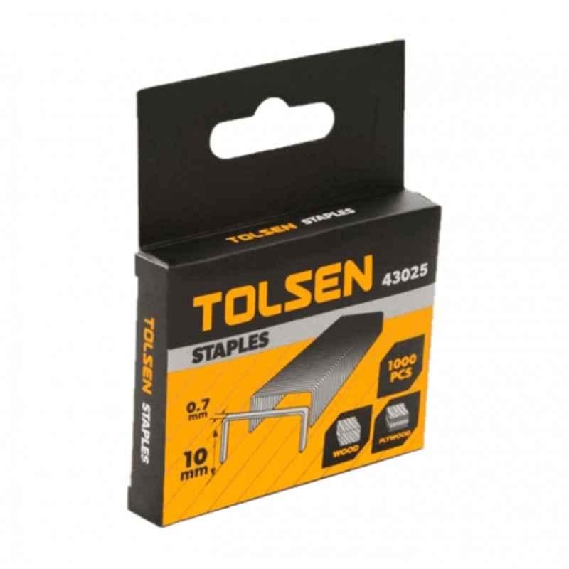 Tolsen 1000 Pcs 0.7x10mm Staples Set, 43025