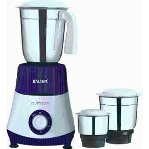 Baltra Platinum 550W ABS White & Voilet Mixer Grinder with 3 Stainless Steel Jars, BMG-182