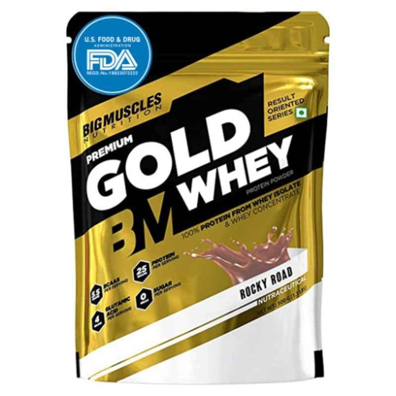 Big Muscles 2kg Rocky road Premium Gold Whey Protein