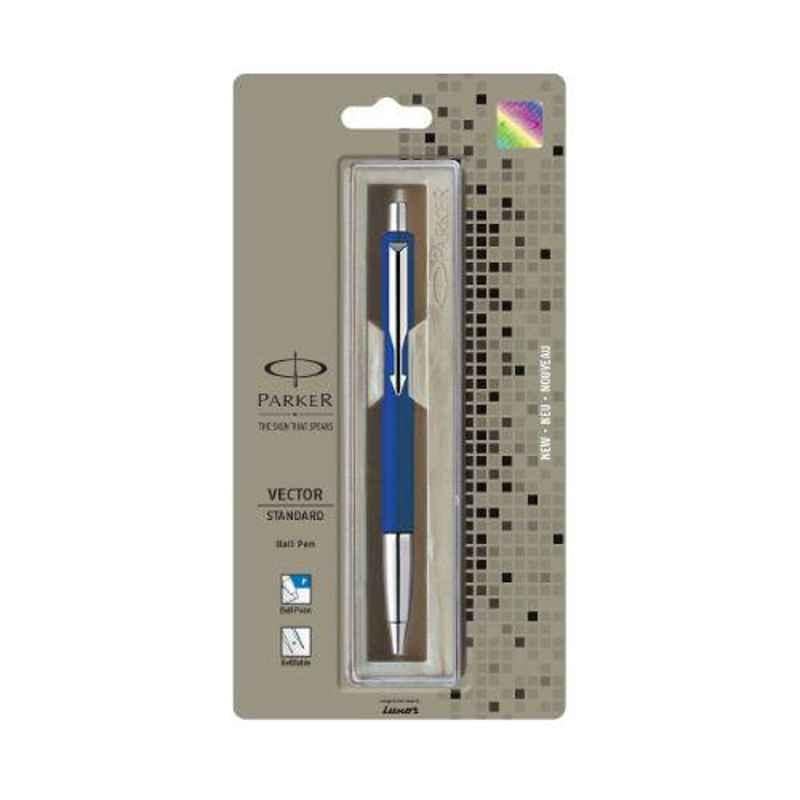 Parker Vector Standard CT Blue Ball Pen, MP5STP03S001DS (Pack of 5)