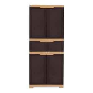 Nilkamal Freedom FMDR 1C Plastic Brown Storage Cabinet with 1 Drawer