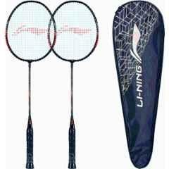 Li-Ning Smash XP 60 IV 95g Black & Pink Strung Badminton Racquet with Full Cover (Pack of 3)