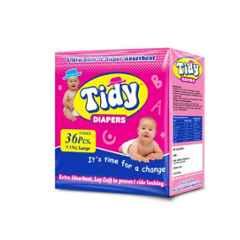 Tidy 36 Pcs Large Non-Woven Ultra Soft Baby Diapers, TBDP-L-1
