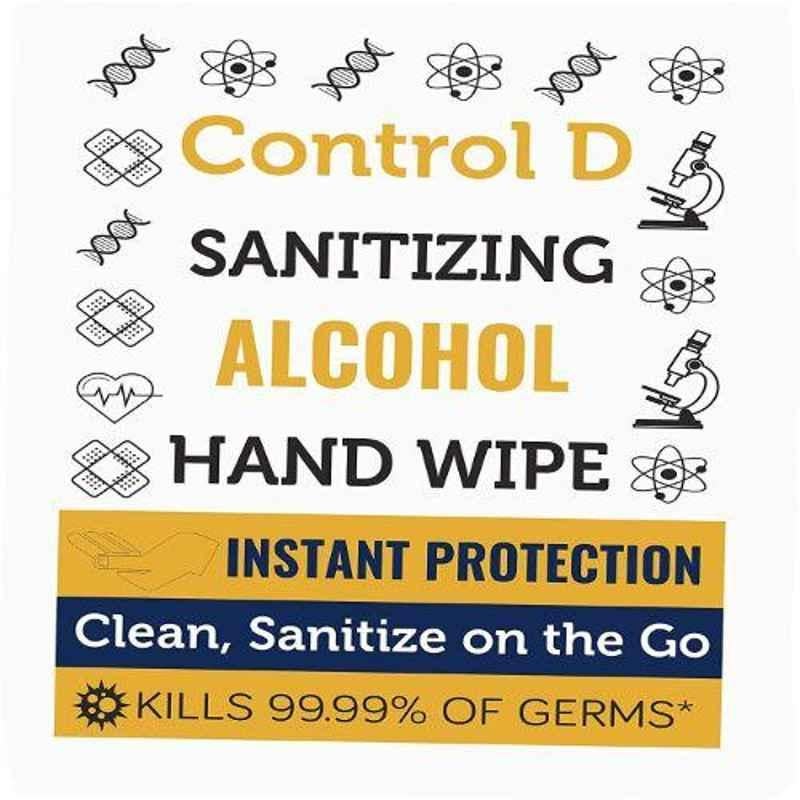 Control D 50 Alcohol Hand Sanitizing Wipes