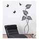 Kayra Decor 16x24 inch PVC Creepers Leaf with Butterfly Wall Design Stencil, KHS404