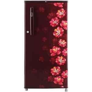 LG 185 Litre 100W 1 Star Scarlet Jasmine Direct Cool Single Door Refrigerator, GL-B199OSJB