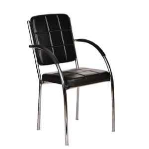 Teal Intex 150kg PU & Metal Black�Modern Visitor Chair