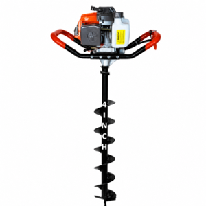 Spear 2 Stroke 63cc Post Hole Digger Earth Auger Machine with 4 inch Bit