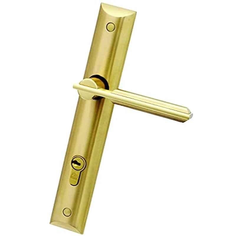 Bonus Olive2 85mm Brush Brass Both Side Key Mortice Lock Set