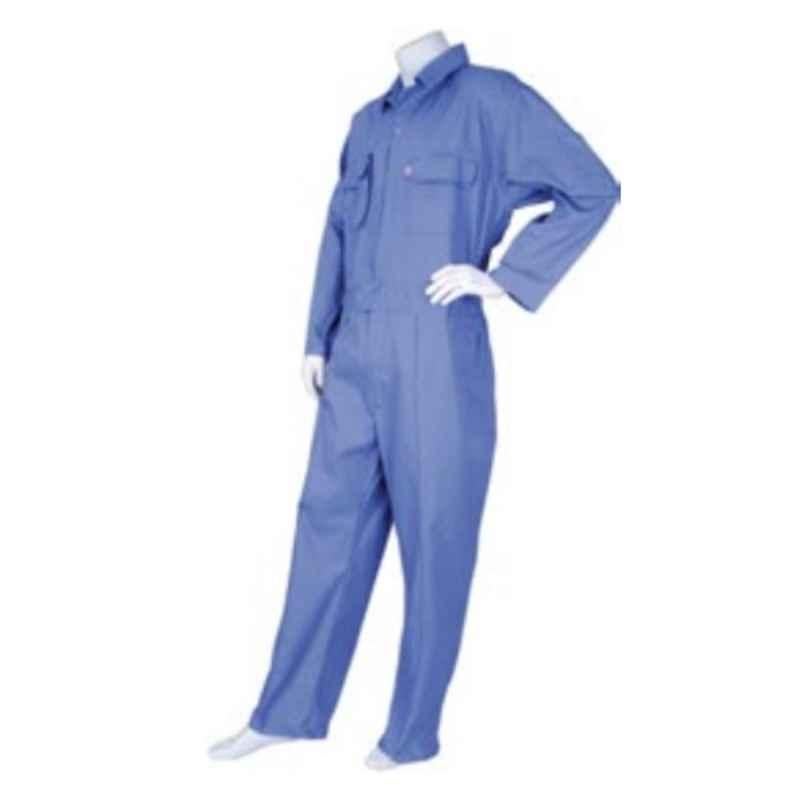 Techtion Comfy Multipro Navy Blue 270 GSM Twill Weave Cotton Coverall Suit, Size: L