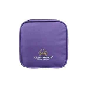 Outer Woods OW-15 Purple Nylon Insulin Cooling Travel Bag with 2 Ice Gel Packs for Diabetics