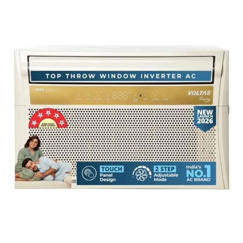 Voltas 1.5 Ton 5 Star White Window AC with Copper Condenser, 185INV TOPAZ