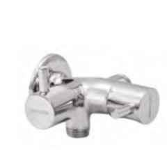 Somany Smart Brass Chrome Finish Two Way Angle Valve, 272210430061