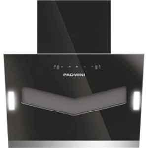 Padmini Essentia Hypervent 60 1450 CMH 60cm Black Wall Mounting Flat Chimney