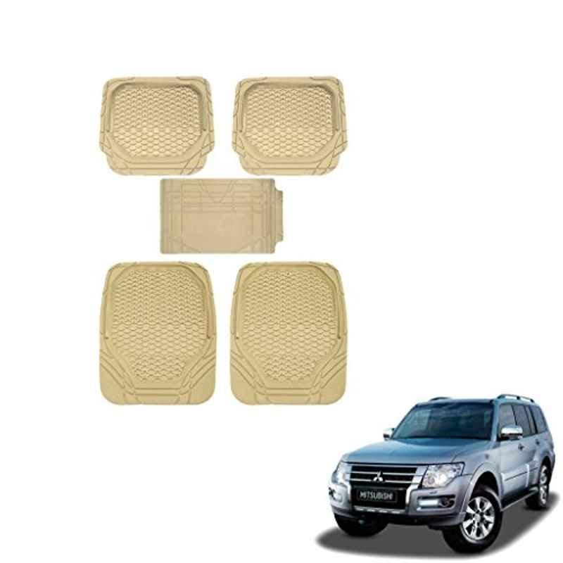 Kozdiko 5 Pcs 8855TW Beige Car Foot Mat Set for Mitsubishi Montero, koz_36667