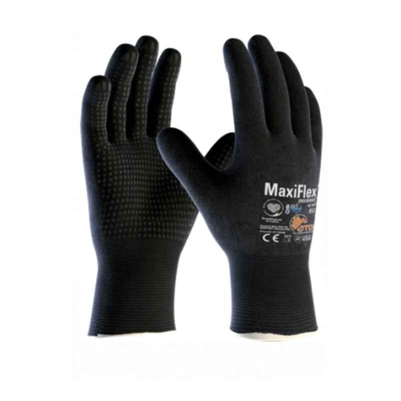 ATG Maxiflex Endurance Driver 42-847 Micro Foam Nitrile Coated Black Safety Gloves, Size: XL