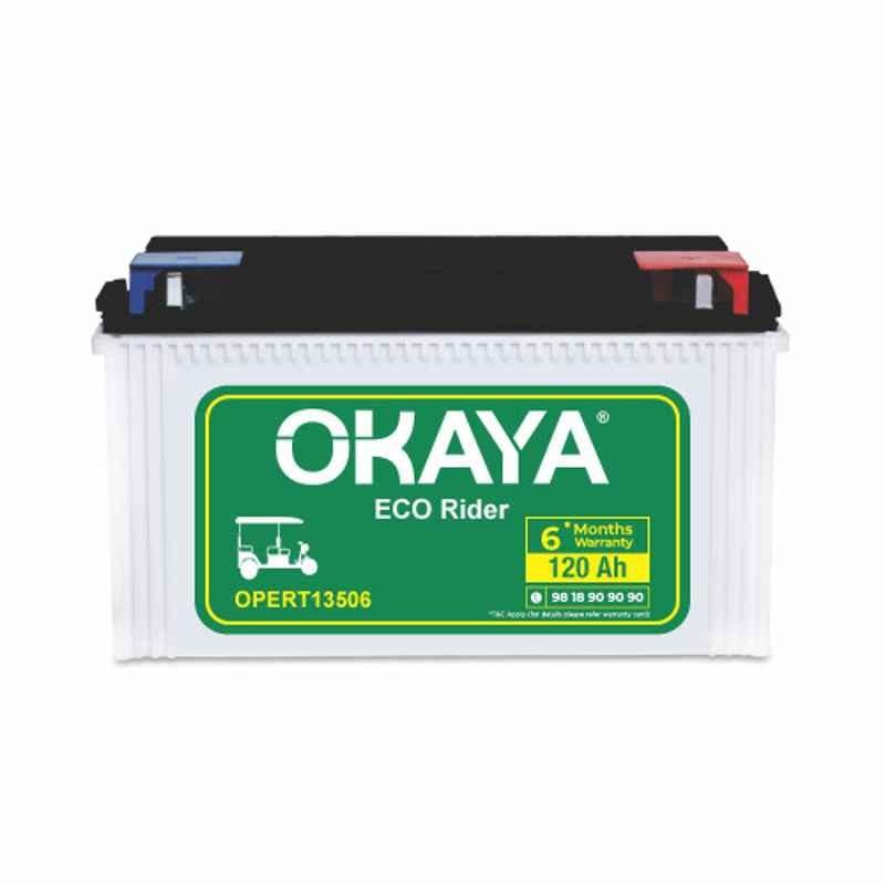 Okaya ECO Rider 120Ah Tubular E-Rickshaw Battery with 6 Months Warranty, OPERT13506