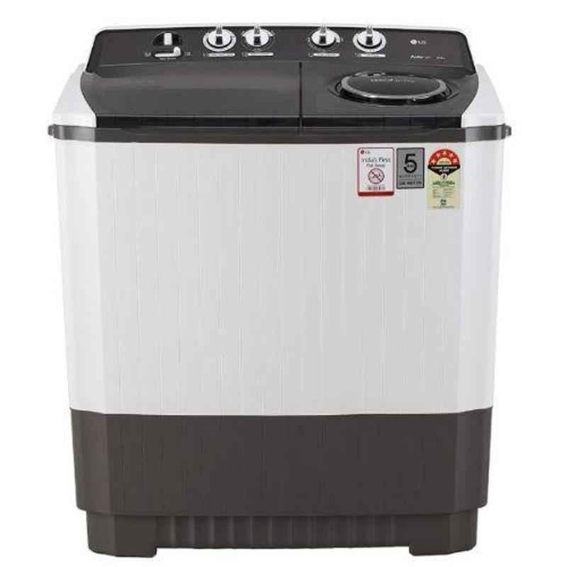 LG 10kg 5 Star Dark Gray Top Load Semi Automatic Washing Machine, P1045SGAZ