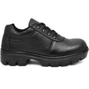 Cloudland S4 Steel Toe Air Mix Sole Black Leather Safety Shoes for Men, CL09-Black-10