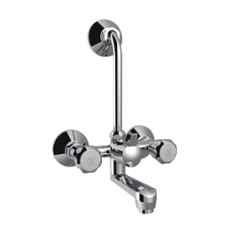 RN Ciaz 1/2 inch Brass Ingot Nickel & Chrome Plated Telephonic Wall Mixer with L Bend