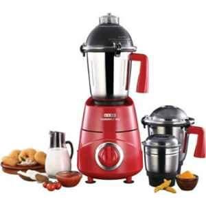 Usha ThunderBolt Pro 1000W Red Mixer Grinder with 3 Stainless Steel Jars