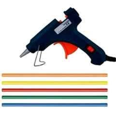 Gunstick 20W Black Glue Gun with 5 Pcs Fluorescent Glue Sticks