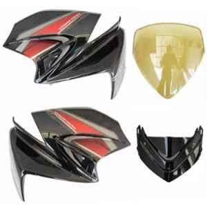 Ultra Headlight Visor for Karizma Black Uf182, ULT-ZJY6EN