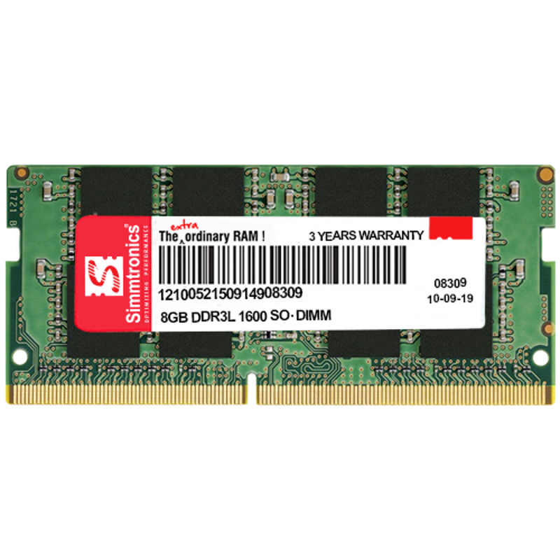 Simmtronics 8GB DDR3L 1600MHz Laptop RAM