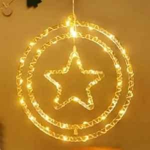 SP Lights 0.5m Warm White 2 Ring Star String Light with 138 LEDs