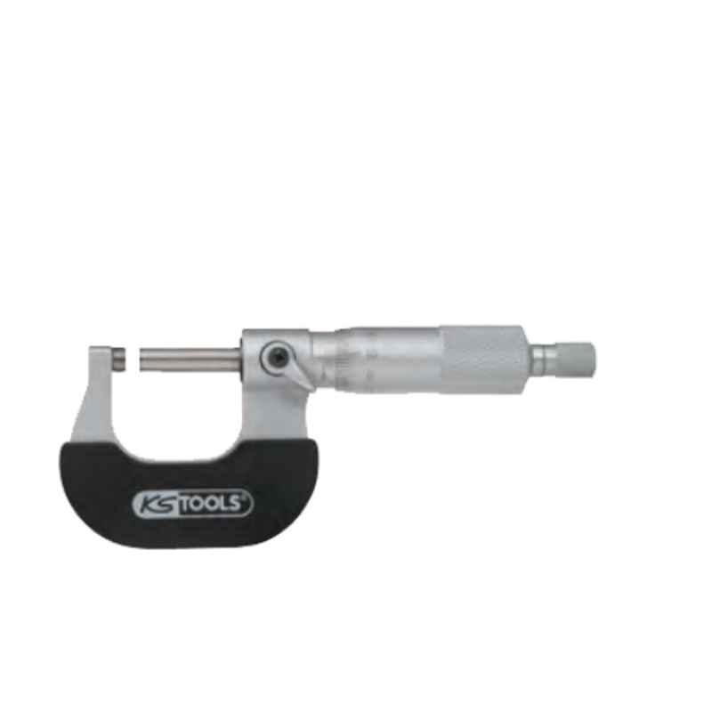 KS Tools 0-25mm Stainless Steel Micrometer, 300.0555