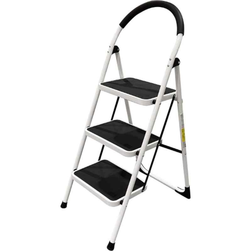 Robustline 3 Steps Aluminum White Multi Purpose Ladder