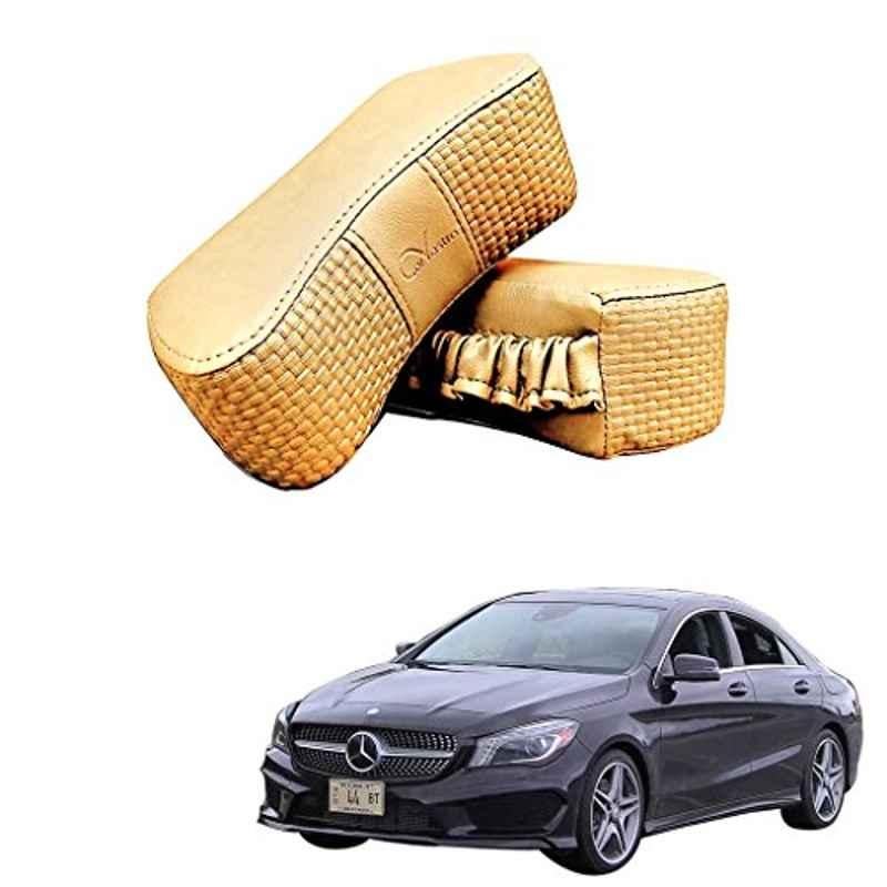 Kozdiko 2 Pcs Memory Foam Beige Luxurious Neck Rest Set for Mercedes Benz CLA, koz_14340