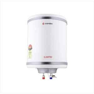 Candes Elentro 15L 2000W Metal White 5 Star Automatic Instant Storage Electric Water Heater with Installation Kit, 15Elentro1CC