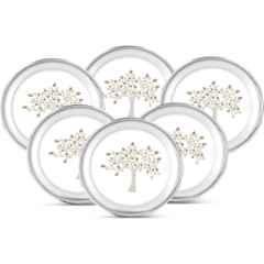 Classic Essentials CE-06 6 Pcs 30cm Stainless Steel Mirror Finish Dinner Plate Set (Pack of 2)