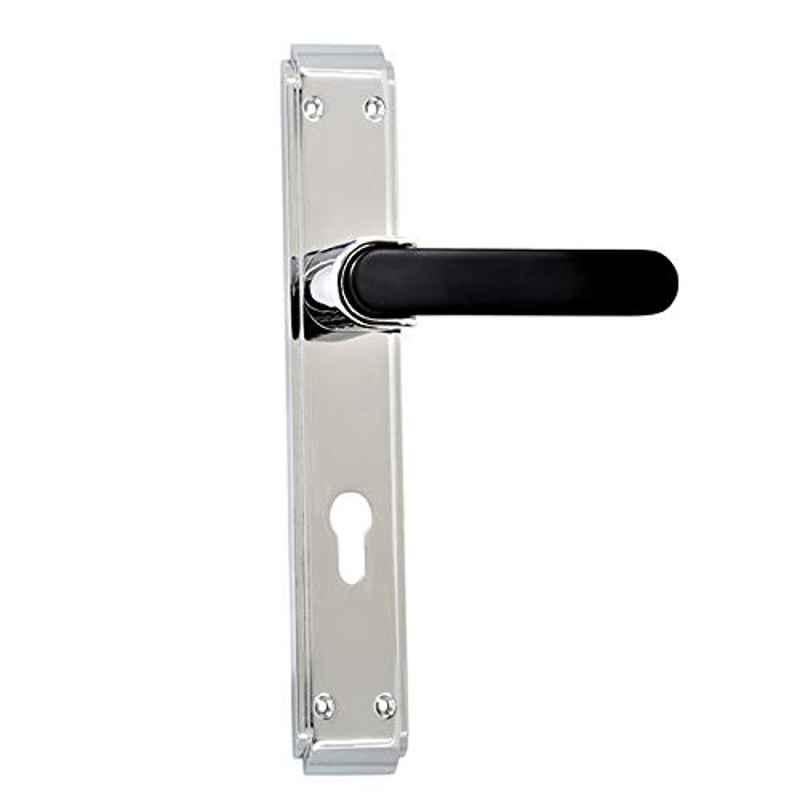 Robustline Door Lockset (Handle And Lockbody), 85mm Centre To Centre, Silver And Black Color