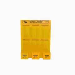 Lukko Safety Hanging Board Center Lockout Station with 6 Pcs Rails & 3 Pcs Holder, LS-O62